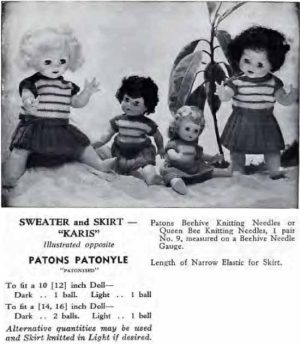 Patons C12 - Gifts to make - sweater and skirt - karis