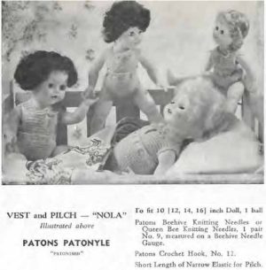 Patons C12 - Gifts to make - vest and pilch - nola