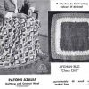 Patons C18 - Gifts to knit - afghan rug - check chill