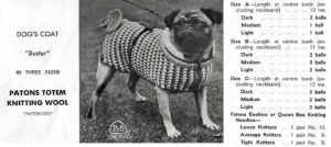Patons C18 - Gifts to knit - dogs coat - buster