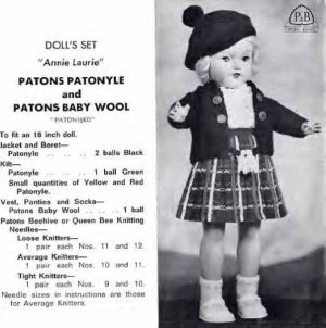 Patons C18 - Gifts to knit - dolls set - annie laurie