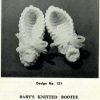 Myart 6 - design 121 - knitted bootee