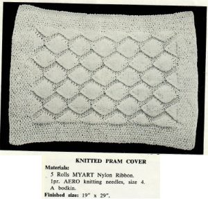 Myart 6 - design 124 - knitted pram cover