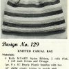 Myart 6 - design 129 - knitted casual bag