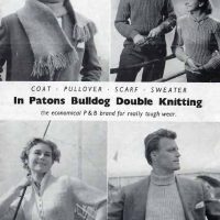 PB 744 - coat pullover scarf sweater - front cover