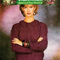 Patons 7348 - Textured Panel Cardigan
