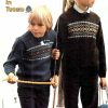 Patons 709 - Teamed together in Totem - gallery image - 7 boys 8 girls jumpers