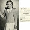 Lincoln 710 Handknits for young teenage misses - L1280 - Twisted broken rib cardigan