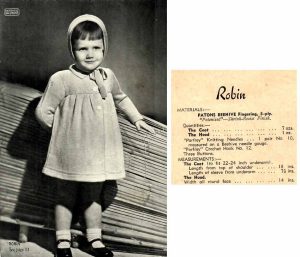 Patons 243 - coat with hood - robin