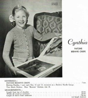 Patons 325 - cardigan - cynthia