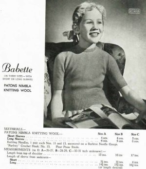 Patons 325 - jumper - babette