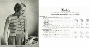 Patons 325 - twin set - robin