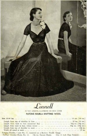 Patons 341 - evening frock - linnell