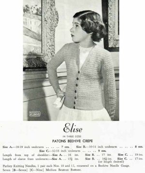 Patons 362 - cardigan - elise
