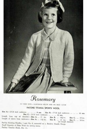Patons 362 - cardigan - rosemary