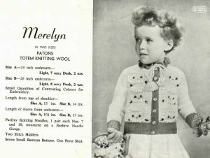 Patons 370 - knits for girls - cardigan - merelyn