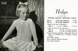 Patons 370 - knits for girls - cardigan - nolyn