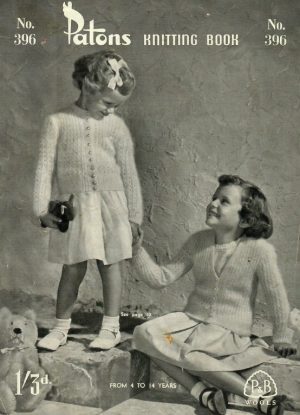 Patons 396 - from 4 to 14 yrs - back cover