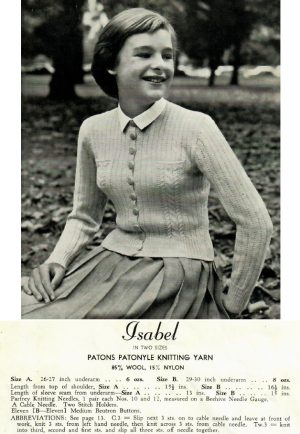 Patons 396 - from 4 to 14 yrs - cardigan - isabel