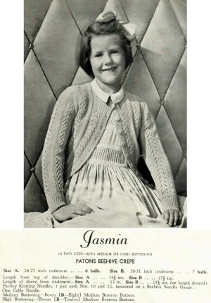 Patons 396 - from 4 to 14 yrs - cardigan - jasmin