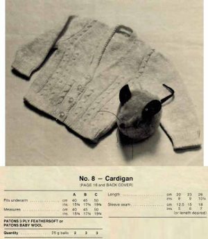 Patons 488 - 10 knitting designs - 8 cardigan