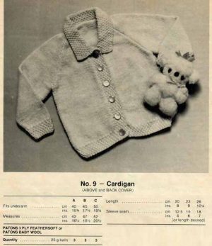 Patons 488 - 10 knitting designs - 9 cardigan