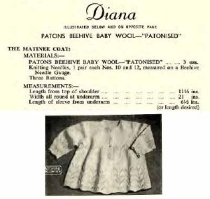 Patons R6 - your favourite reprints - diana matinee coat