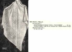 Patons R6 - your favourite reprints - diana shawl