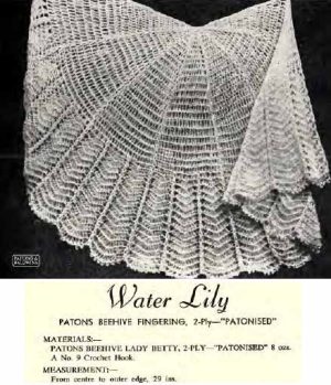 Patons R6 - your favourite reprints - water lily