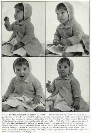 Patons 780 - for the babes in your life - coat and bonnet
