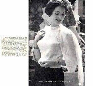 WR Best of all Family Knitting - twinset in orlon or wool