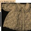 Australian Home Journal Baby Book No 5 - coat in bubble stitch