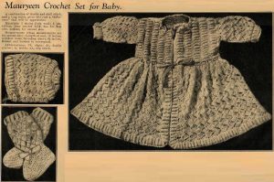 Australian Home Journal Baby Book No 5 - mauryeen crochet set for baby