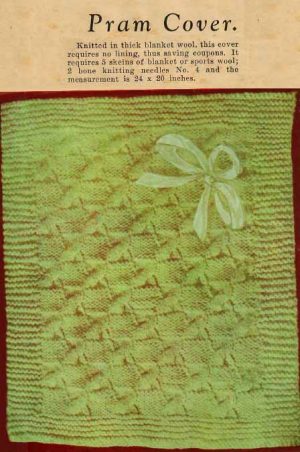Australian Home Journal Baby Book No 5 - pram cover