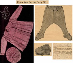 Australian Home Journal Baby Book No 5 - pram suit for the baby girl