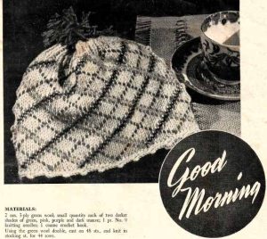 New Idea NS18 - Cosies-Toys and Novelties - good morning tea cosy