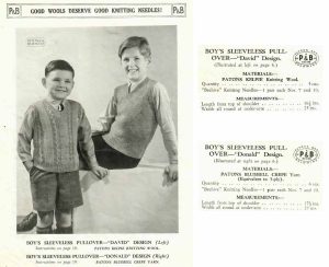 PB 110 Specialty Knitting Book - david and donald