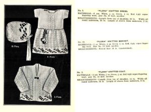 Smiths Ideal Book of Toddlers Woollies - flora hat dress and jacket