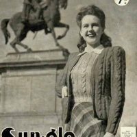 Sun-glo 57 Knitting Book - front cover
