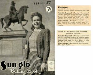 Sun-glo 57 Knitting Book - front cover - 2651 and 2652