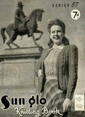 Sun-glo 57 Knitting Book - front cover