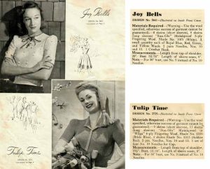Sun-glo 57 Knitting Book - joy bells and tulip time