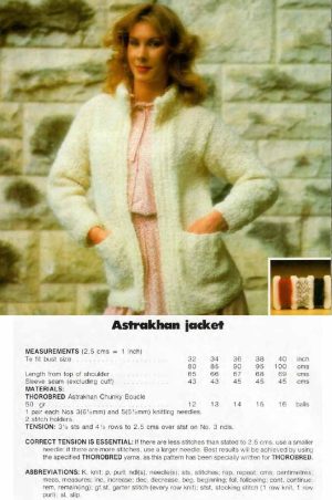 Thorobred Naturally - astrakahan jacket