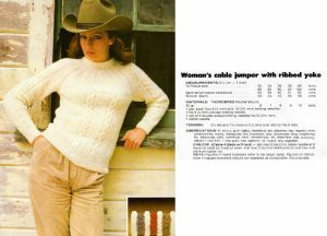 Thorobred Naturally - cable jumper with ribbed yoke