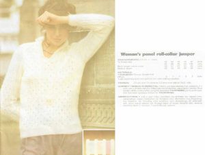 Thorobred Naturally - panel roll-collar jumper