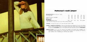 Thorobred Naturally - patterned v-neck jumper