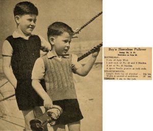Childrens Knitwear No 3 - Boys Sleeveless Pullover A 37