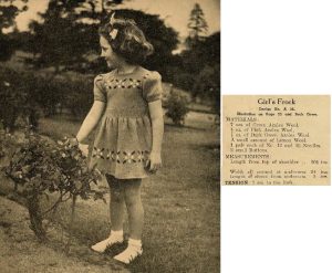 Childrens Knitwear No 3 - Girls Frock A 35