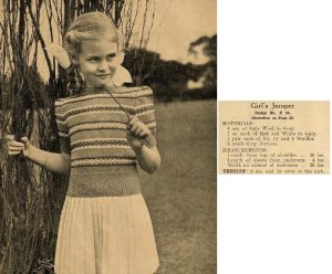 Childrens Knitwear No 3 - Girls Jumper A 34