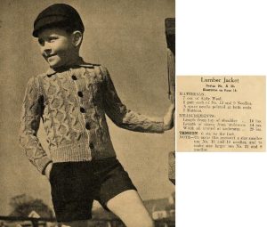 Childrens Knitwear No 3 - Lumber Jacket A 32